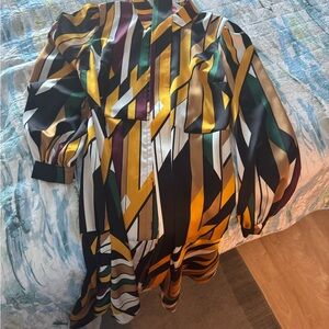 Colorful Geometric Patterned Dress